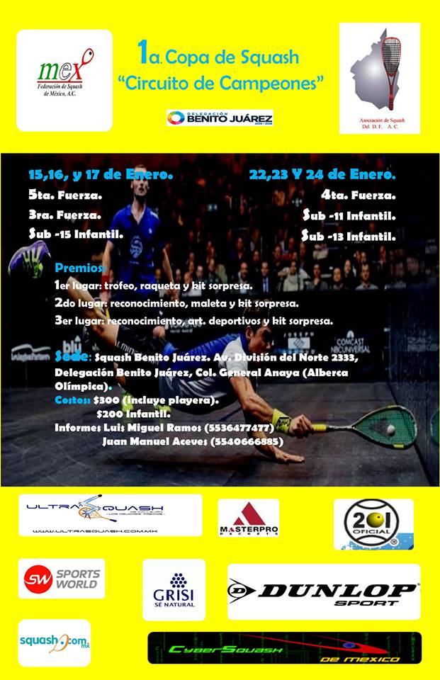 1a. Copa de Squash Circuito de Campeones
