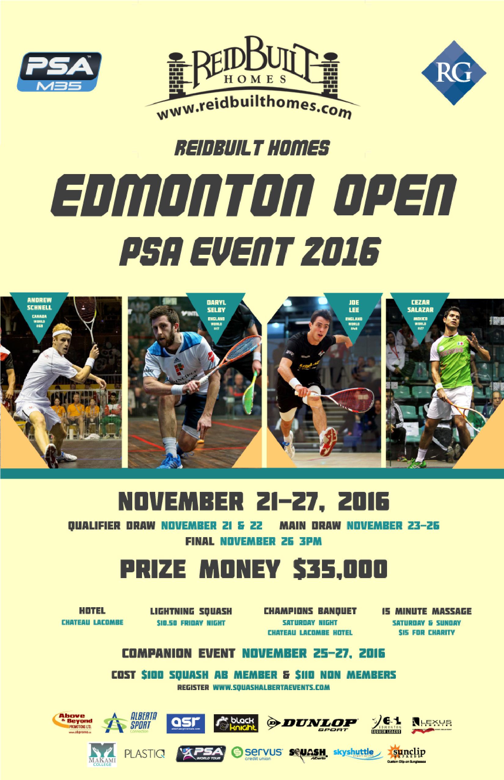 Edmonton Squash Open 2016 PSA M35