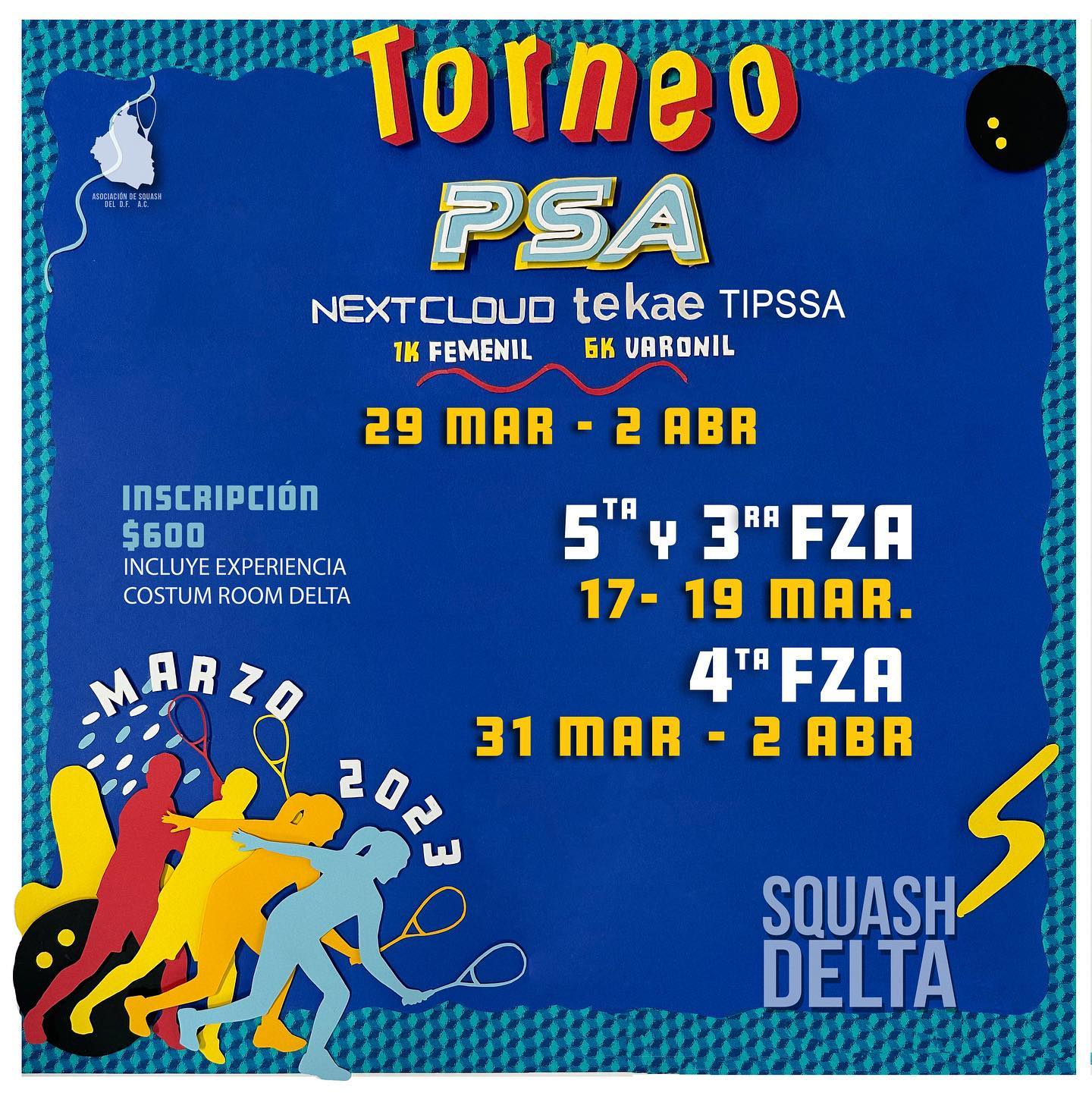 Torneo PSA Squash Delta 2023
